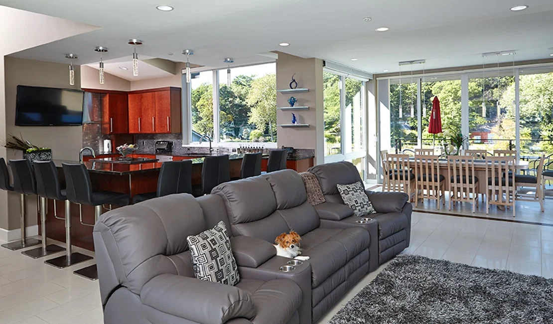 Interior of cosmo house.